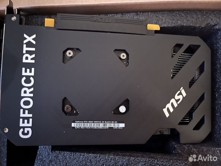 Видеокарта msi rtx 4060 ventus 2x black