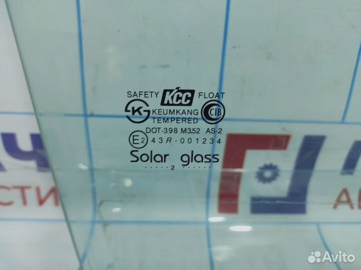 Стекло двери переднее правое Hyundai Santa Fe (SM)