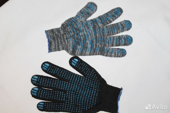 Продам перчатки рабочие х/б с пвх покрытием