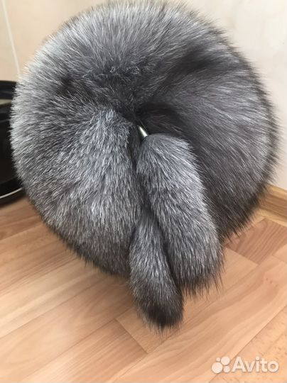 Шапка из чернобурки, новая