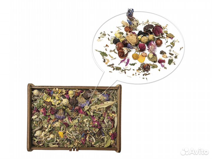 Чай травяной сбор ягоды травы в коробочке оптом