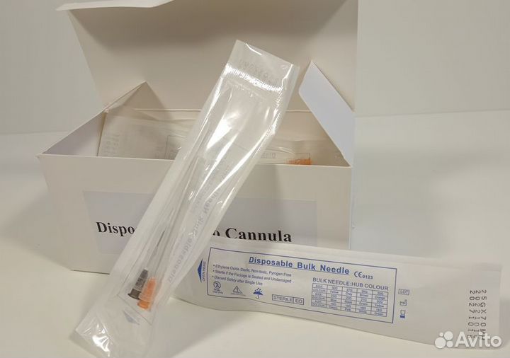 Канюля для контурной пластики 25G70 (игла в компле