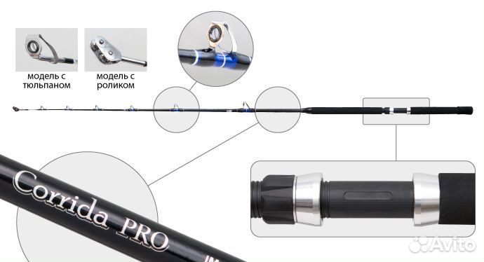 Спиннинг с тюльпаном surf master 3055 corrida IM6