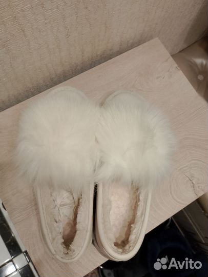 Угги женские тапочки с мехом