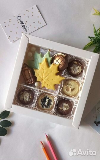 Шоколад ручной работы. Подарок на 1 сентября