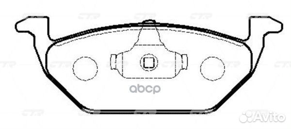 Колодки тормозные audi A3 '03-'09 1.6,2.0,A1 '1