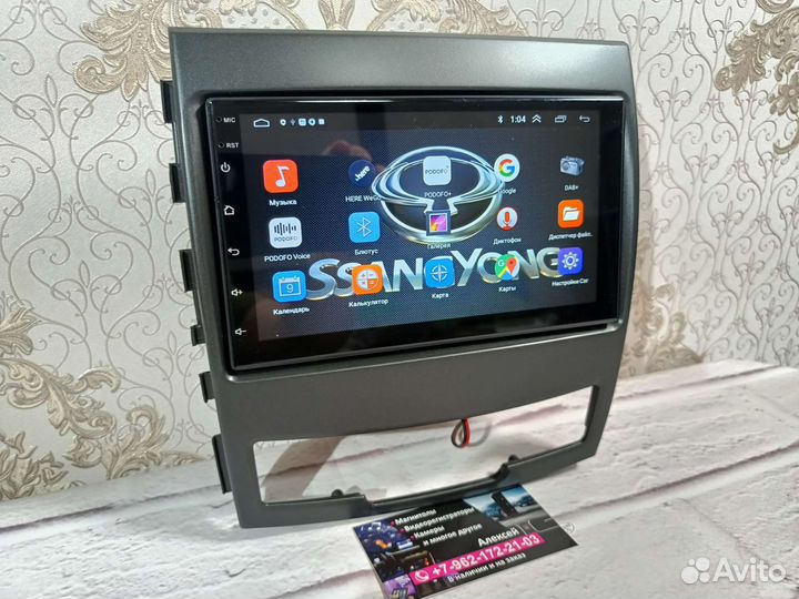 Магнитола Ssangyong Action new android новая