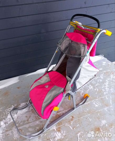 Детские санки коляска ника kids