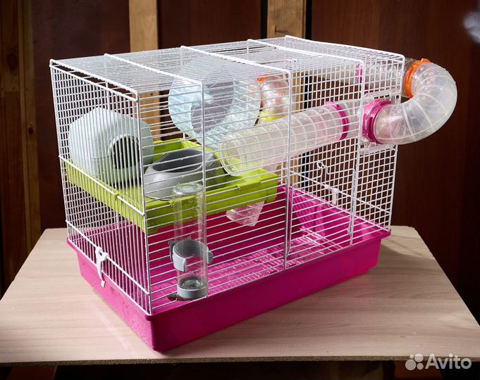 Клетка для хомяка мышки песчанки крысенка грызуна