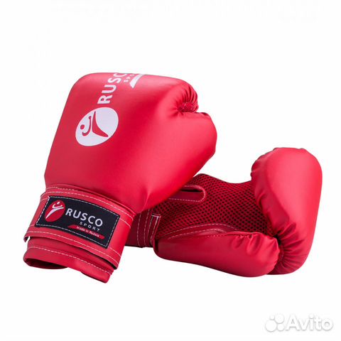 Детские боксерские перчатки Rusco 4 унц красные