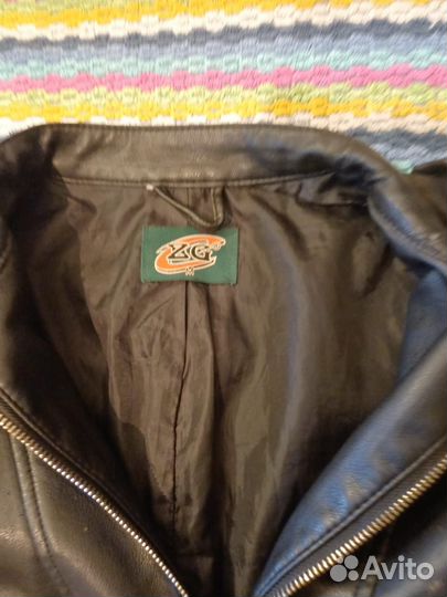 Мотокуртка кожаная