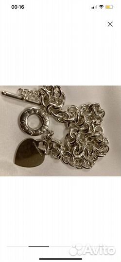 Tiffany колье серебро