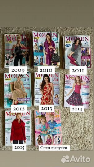 Журналы burda moden