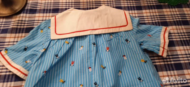 Детские вещи хб платье 122 и песочники