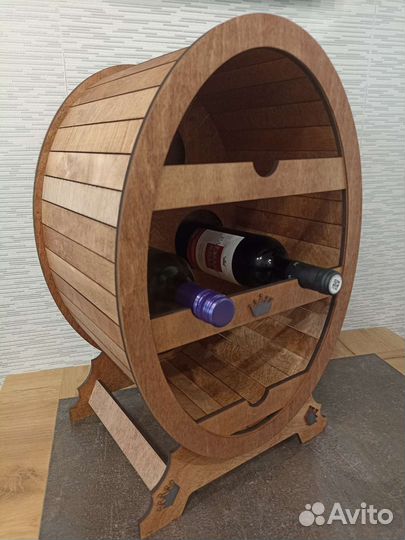 Держатель Для Бутылок Мини Бар Бочка