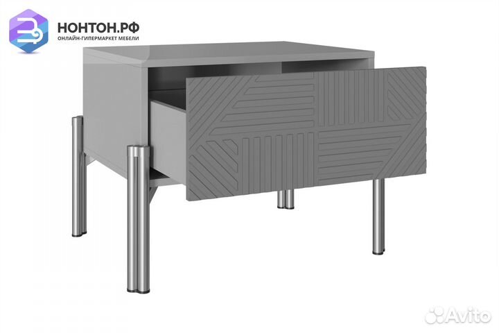 Тумба прикроватная Омри морской синий / матовый те