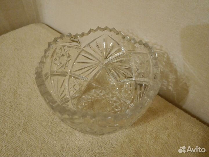 Хрустальная ваза конфетница СССР