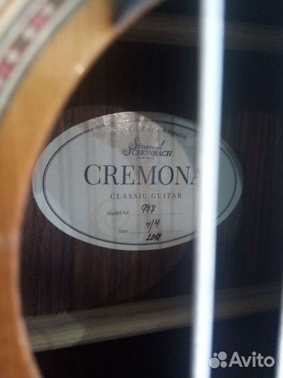 Cremona 977 (Strunal) гитара классическая 4/4