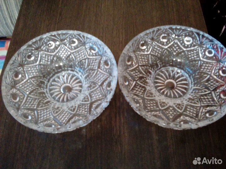 Вазы для фруктов, и (Салатница),Хрустальный.ссср