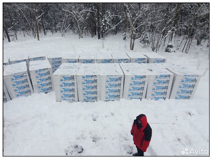 Газобетонные блоки 600 x 400 x 250