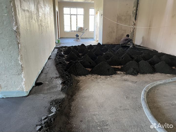 Стяжка пола полусухая