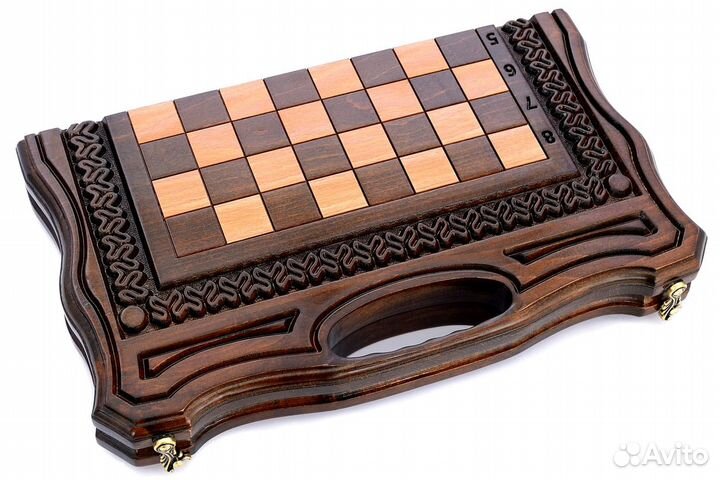 Шахматы + нарды резные 