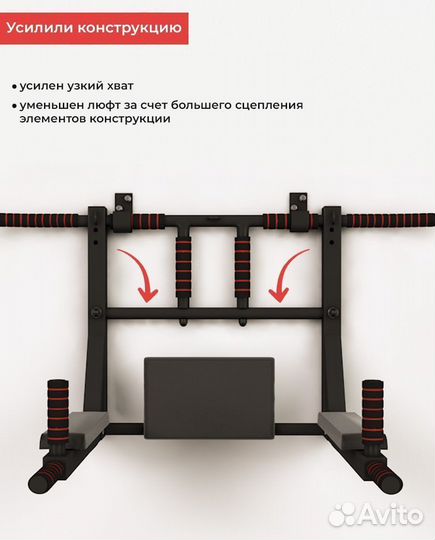 Турник 3в1 40х40 Premium Синий