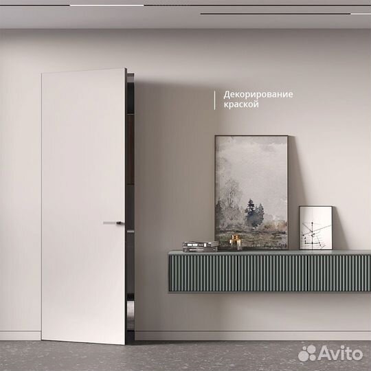 Дверь-невидимка, скрытая дверь под покраску