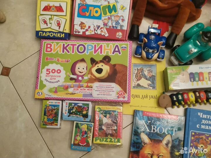 Развивающие игры, игрушки, рюкзаки пакетом