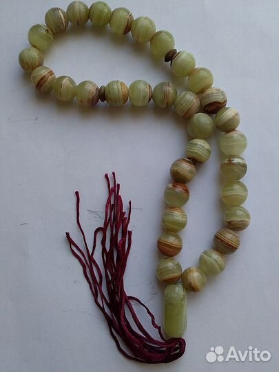 Чётки из мраморного оникса