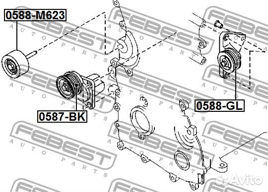 Ролик обводной комплект