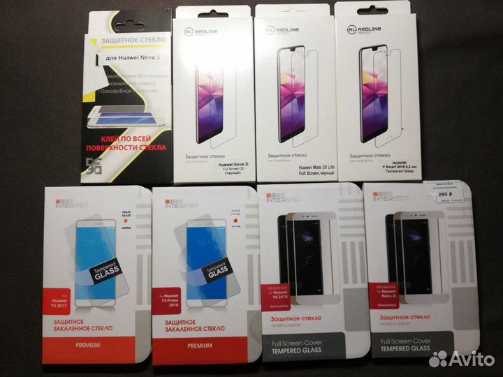 Защитные стекла и чехлы на Huawei / Honor