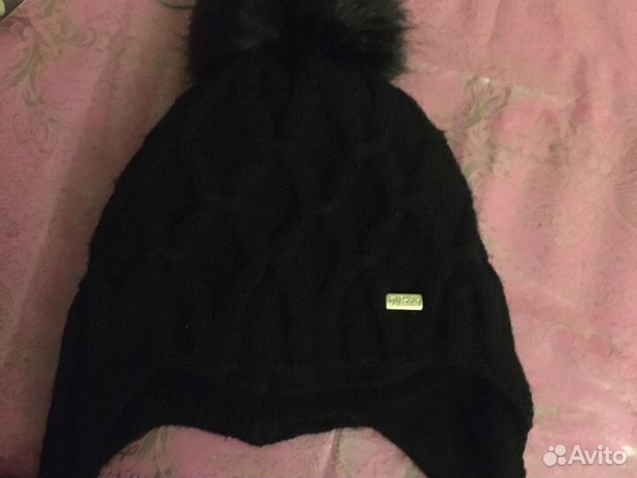 Шапка шлем для девочки зима