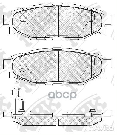 Колодки тормозные дисковые subaru forester 2.0