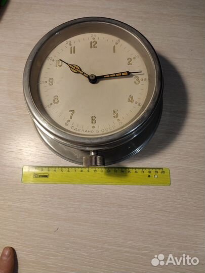 Часы корабельный каютные морские 1966 г