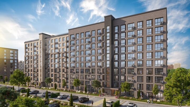 2-к. квартира, 58,7 м², 10/10 эт.