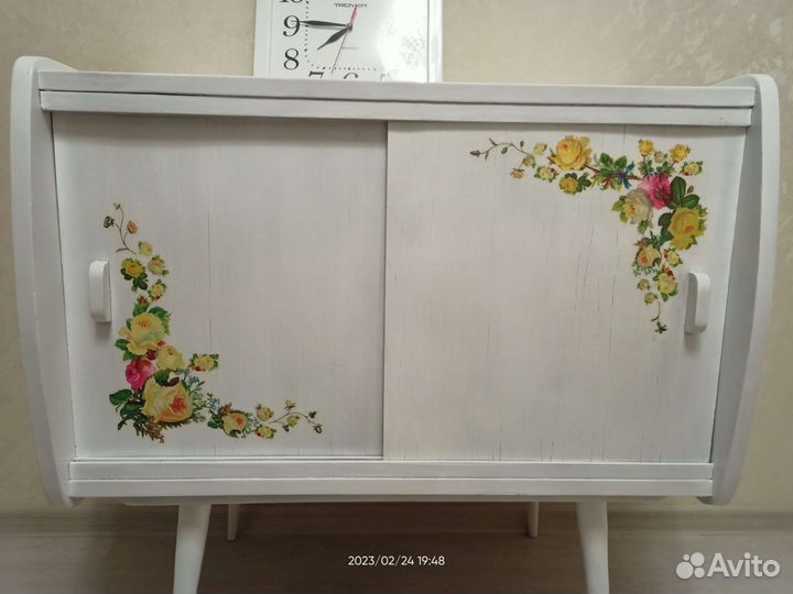 Тумба ретро СССР (декупаж)