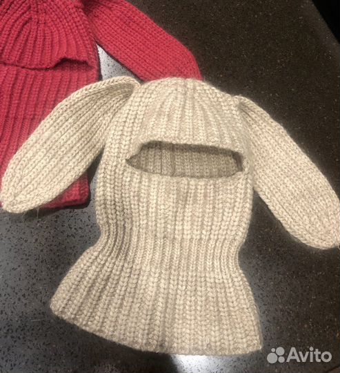 Шапка балаклава шлем заяц шапка зайка