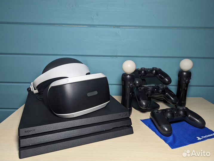 Sony playstation 4 pro + VR + игры