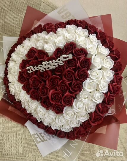 Букет из мыльных роз 101