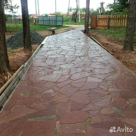 Плитняк Лемезит для дорожек, площадок и парковок