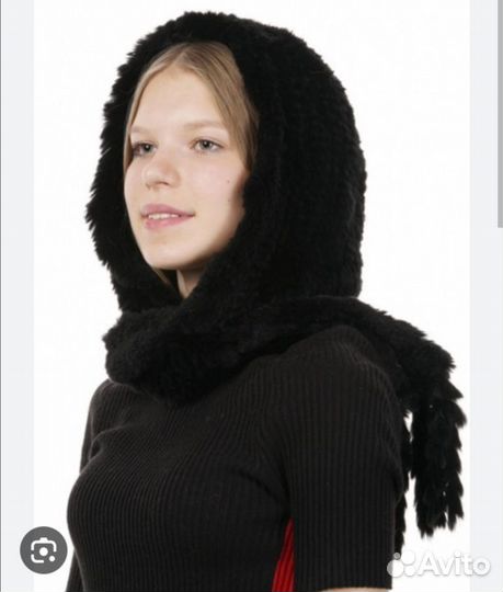 Шапка капюшон капор кролик