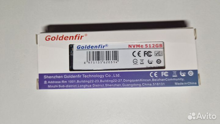 Ssd m2 nvme 512gb/1tb goldenfir