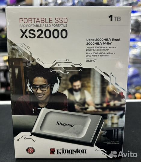 Внешний SSD Kingston SXS2000/1000G 1TB USB-C