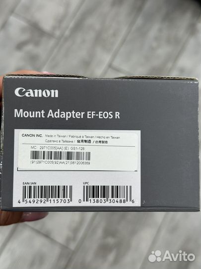 Адаптер для Canon RF Mount Adapter EF-EOS R