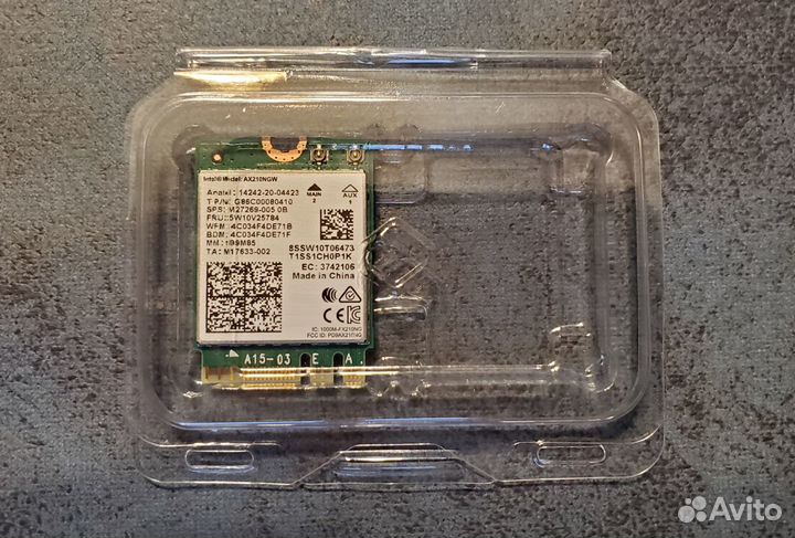 WiFi Intel ax200ngw, ax201ngw, ax210ngw