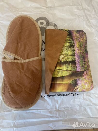 Набор тапки и косметичка