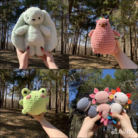 Вязаные игрушки ручной работы