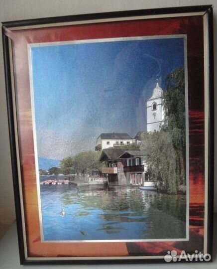 Красивая картина, шелкография, размер 20* 25 см