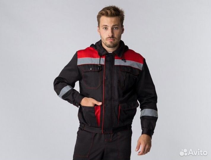 Рабочий костюм с капюшоном